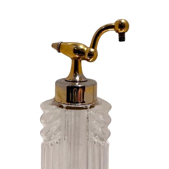 ANTQ Art Deco DeVilbiss EAU De Cologne Atomizer Gold Plated CS-200-7 Series - Picture 3 of 7